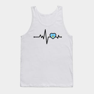 St Lucia Heart Monitor Tank Top